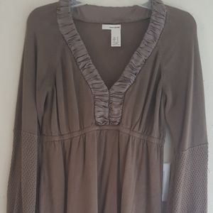 DKNY JEANS Long Sleeve V-neck Sweater